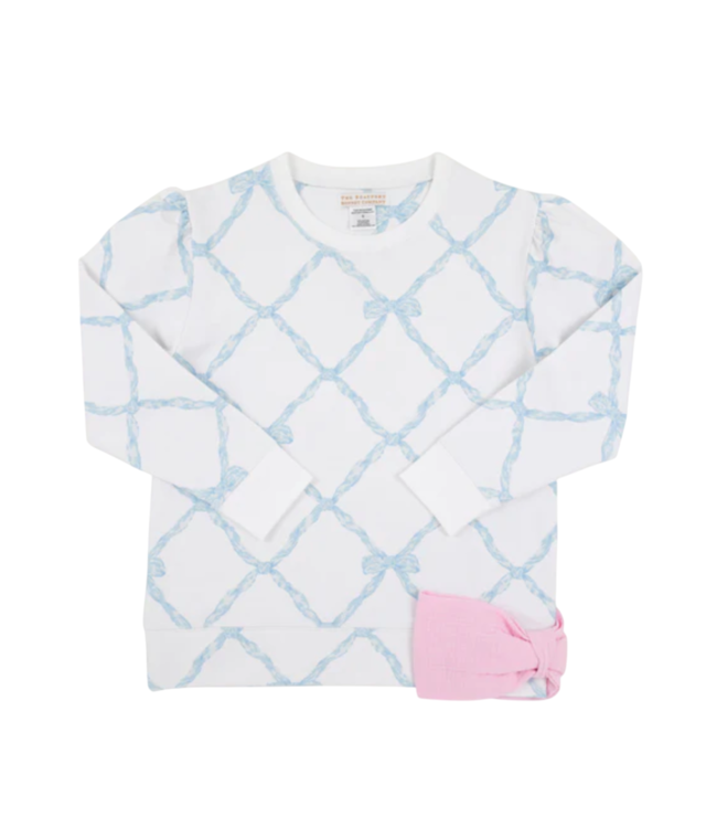 Beaufort Bonnet Belle Meade Bow/Blue Cassidy Comfy Crewneck