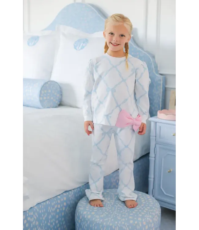 Beaufort Bonnet Belle Meade Bow/Blue Cassidy Comfy Crewneck