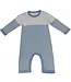 A Soft Idea Blue Seed Stitch Striped Onesie