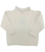 A Soft Idea White Jersey Rollneck Sweater