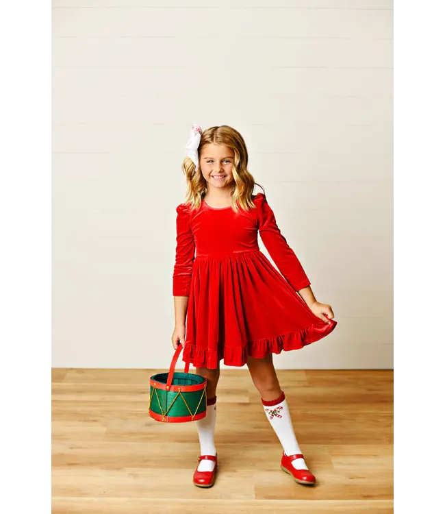 Swoon Baby Clothing Red Velvet Dress
