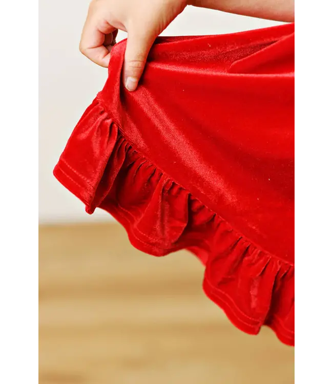 Swoon Baby Clothing Red Velvet Dress