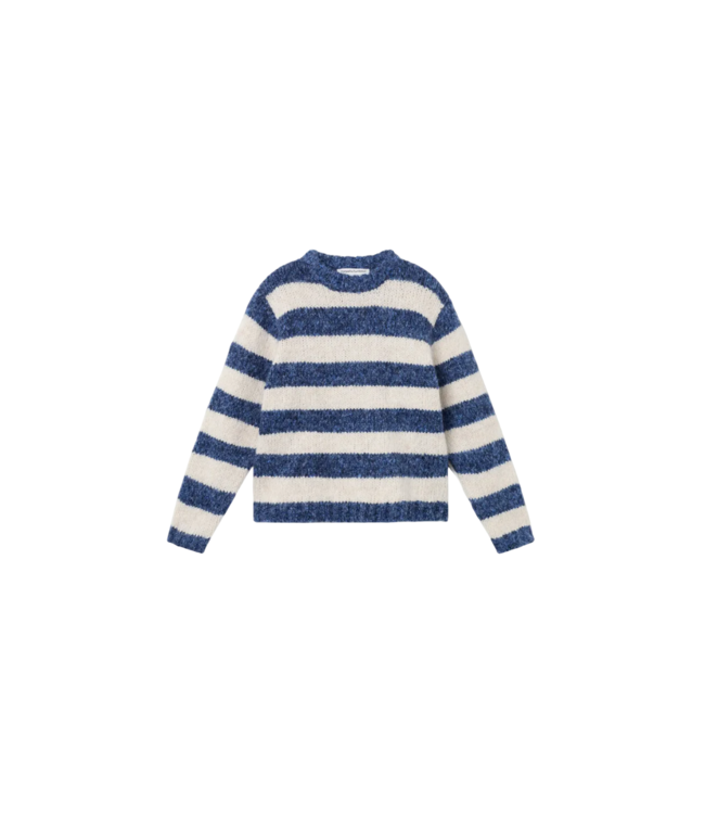 Compania Fantastica Navy/Cream Stripe Sweater