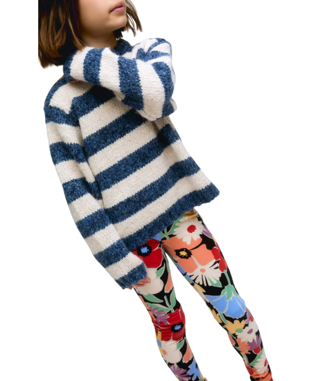 Compania Fantastica Navy/Cream Stripe Sweater