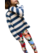 Compania Fantastica Navy/Cream Stripe Sweater