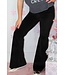 Paper Flower Black Super Flair Bottom Pant