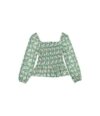 Bisby Greenwich Garden Green L/S India Top