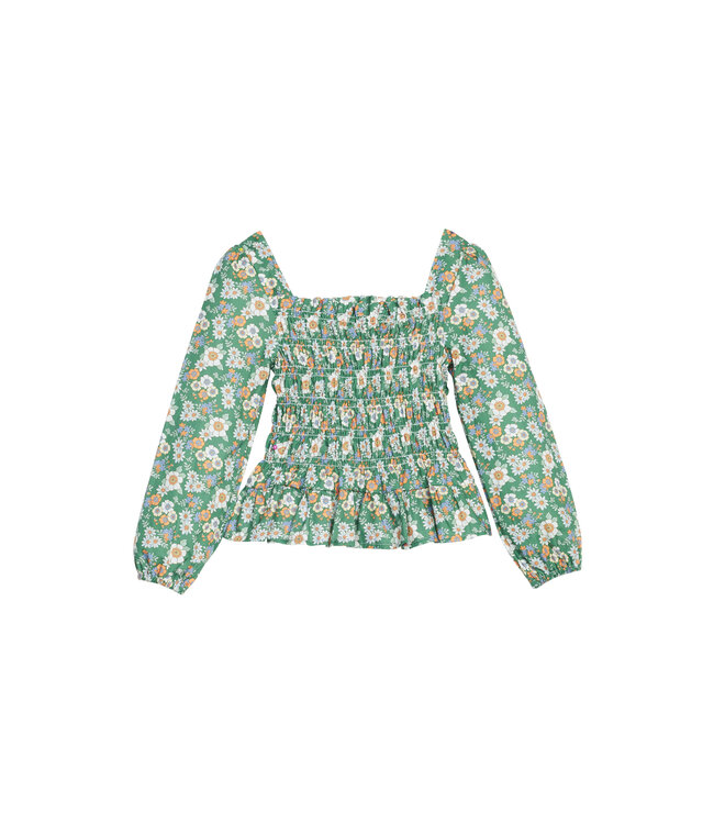 Bisby Greenwich Garden Green L/S India Top