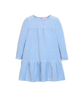 Bisby Periwinkle Velour Lisle Dress