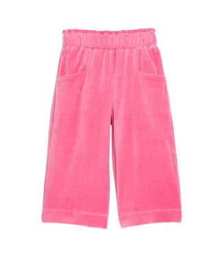 Bisby Tulip Velour Cropped Palazzo Pants