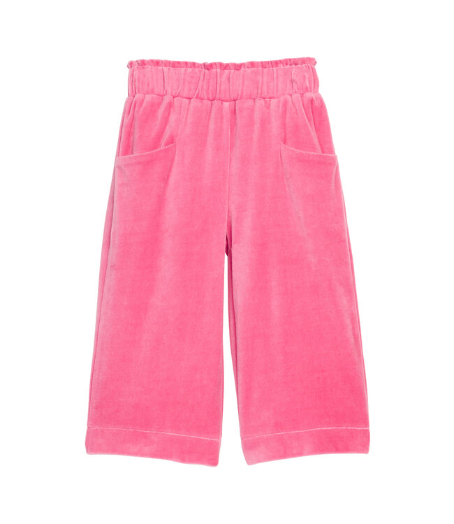 Bisby Tulip Velour Cropped Palazzo Pants