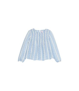 Bisby Sky Dobby Stripe Anita Top