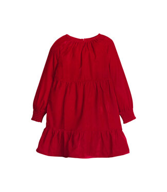 Little English Red Velvet Emerson Dress