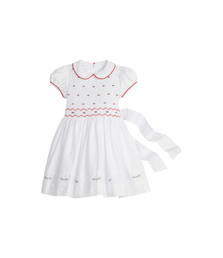 Little English Holly Smocked Claiborne Dress
