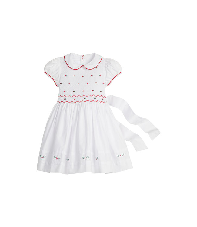 Little English Holly Smocked Claiborne Dress