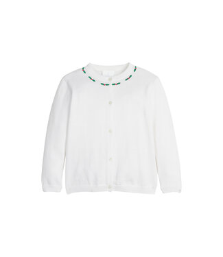 Little English Holly Embroidered Essential Cardigan