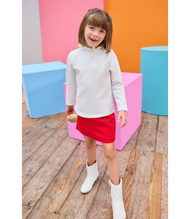 Bisby Cherry Quilted Mini Skirt