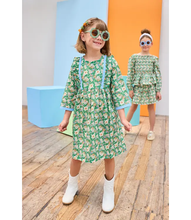 Bisby Greenwich Garden Green Porto Dress