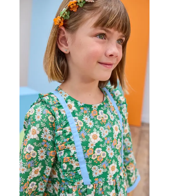 Bisby Greenwich Garden Green Porto Dress