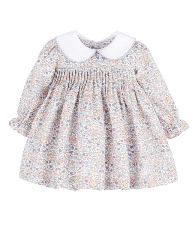 Sophie and Lucas Blue Sweater Weather Pleat Dress