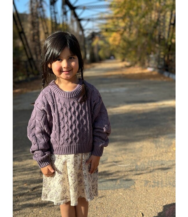 vignette Lavender Knit Molly Sweater