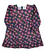 Smocking Bird Poinsettia Gold Lurex Dress
