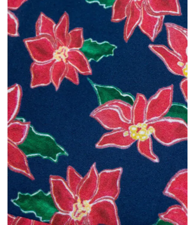 Smocking Bird Poinsettia Gold Lurex Dress