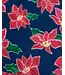 Smocking Bird Poinsettia Gold Lurex Dress