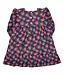 Smocking Bird Poinsettia Gold Lurex Dress