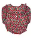 Smocking Bird Christmas Floral w/Gold Lurex Bubble