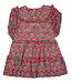Smocking Bird Christmas Floral w/Gold Lurex Dress