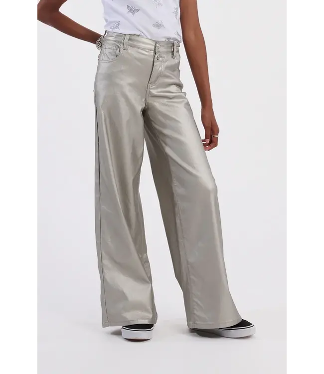 Molly Bracken Silver Woven Pants