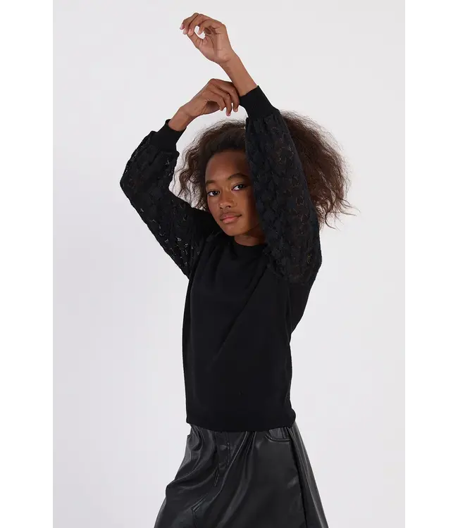 Molly Bracken Black Knitted Sweater