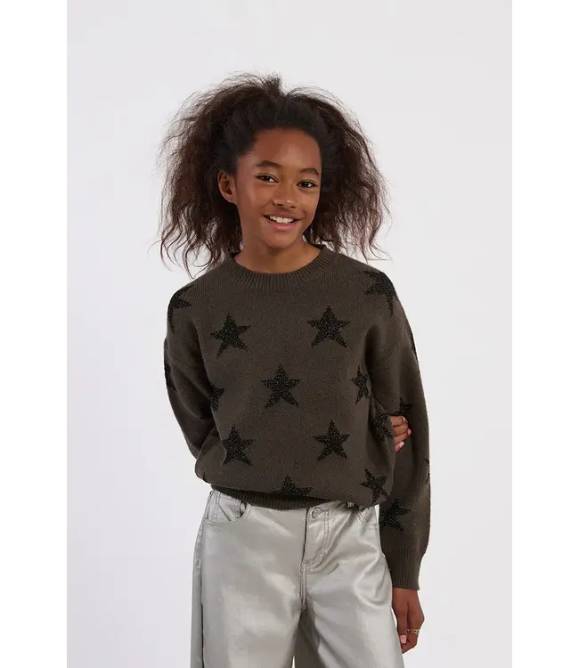 Molly Bracken Khaki Knitted Sweater