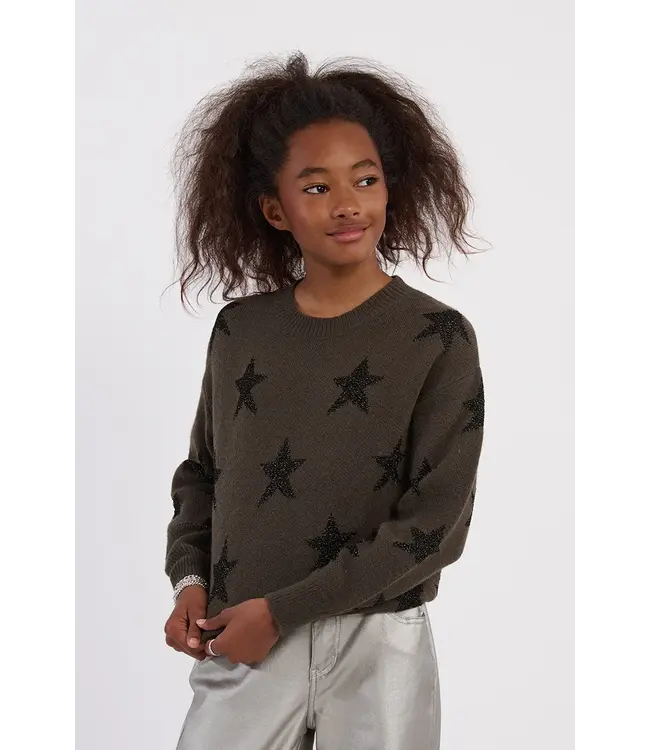 Molly Bracken Khaki Knitted Sweater
