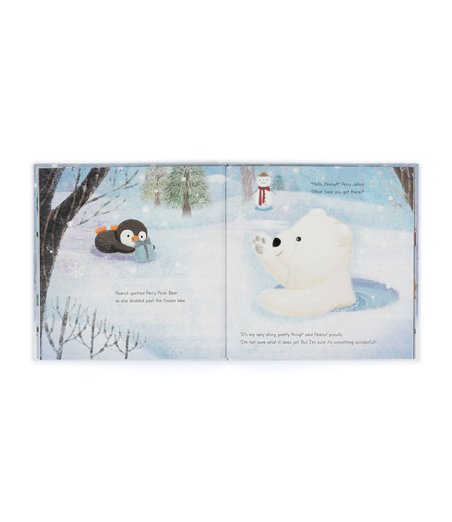 Jellycat Peanut Penguin's Perfect Present Book