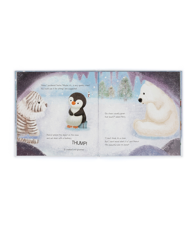Jellycat Peanut Penguin's Perfect Present Book