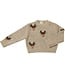 Me & Henry Beige Reindeer Rudy Sweater