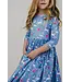 Mila & Rose Blue Moon 3/4 Sleeve Pocket Twirl Dress
