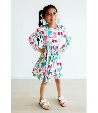 Mila & Rose Twirls & Ties L/S Pocket Twirl Dress