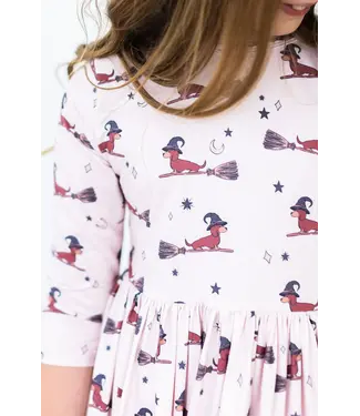 Mila & Rose Happy Howl-oween Pocket Twirl Dress