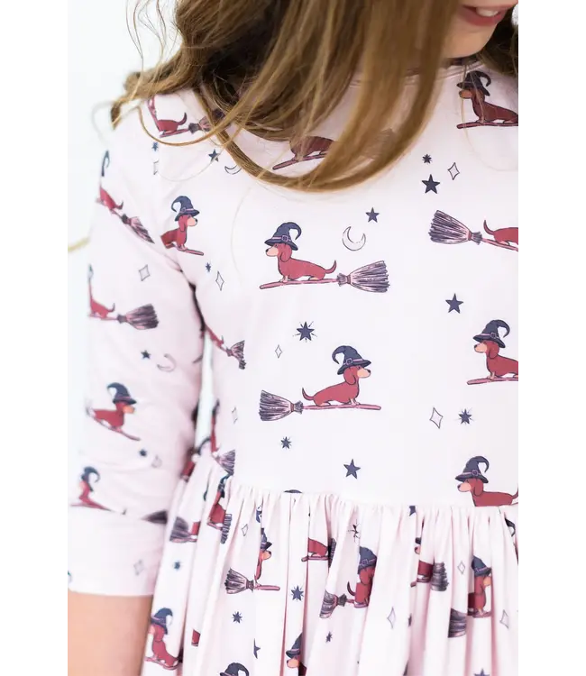 Mila & Rose Happy Howl-oween Pocket Twirl Dress