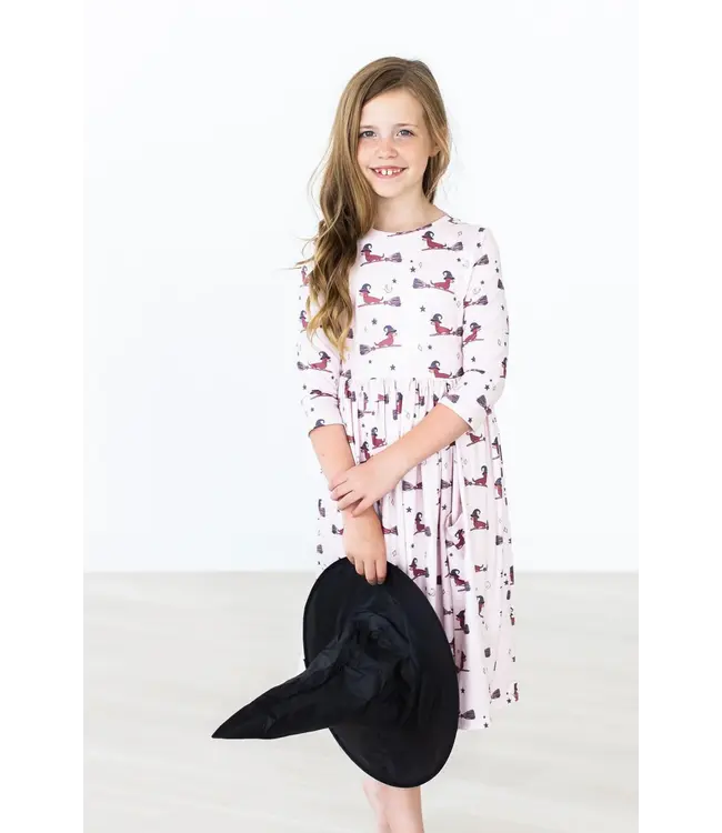 Mila & Rose Happy Howl-oween Pocket Twirl Dress
