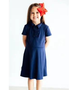 Mila & Rose Navy S/S Polo Dress