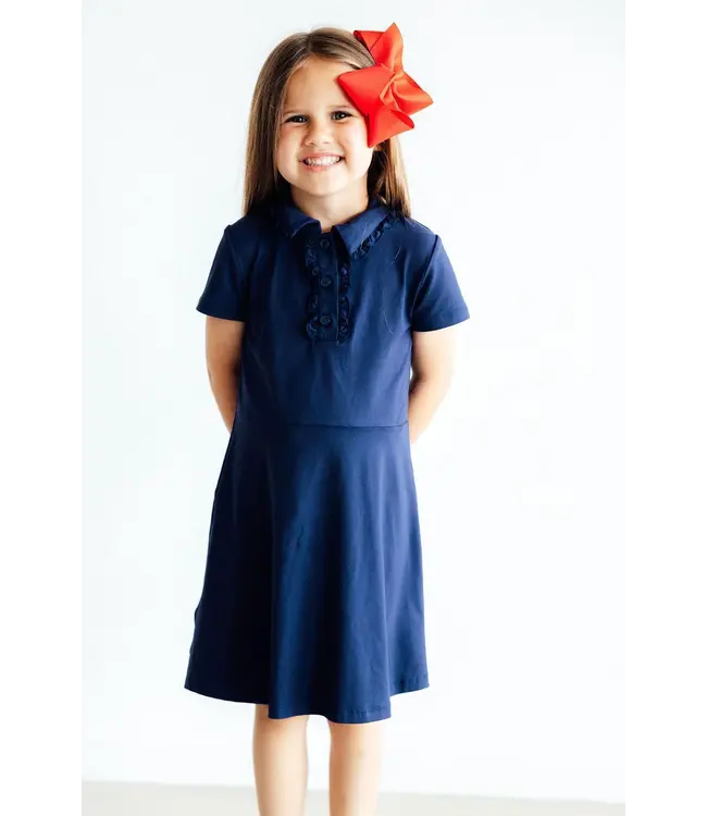 Mila & Rose Navy S/S Polo Dress