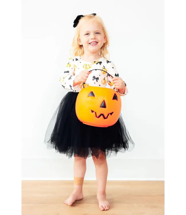Mila & Rose Pretty in Pumpkin L/S Tutu Dress