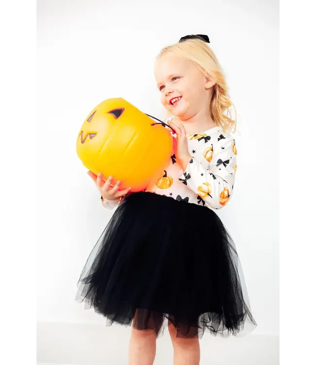 Mila & Rose Pretty in Pumpkin L/S Tutu Dress