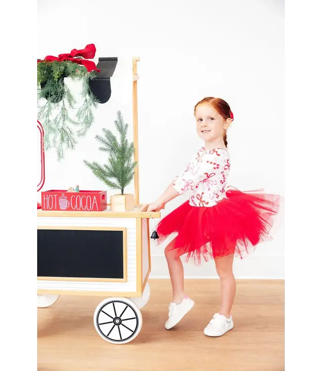 Mila & Rose Candy Cane Lane 3/4 Tutu Leotard