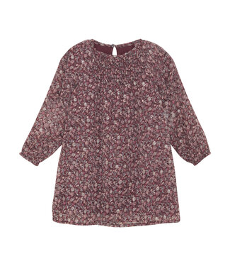 Creamie Vineyard Wine Dobby Dress