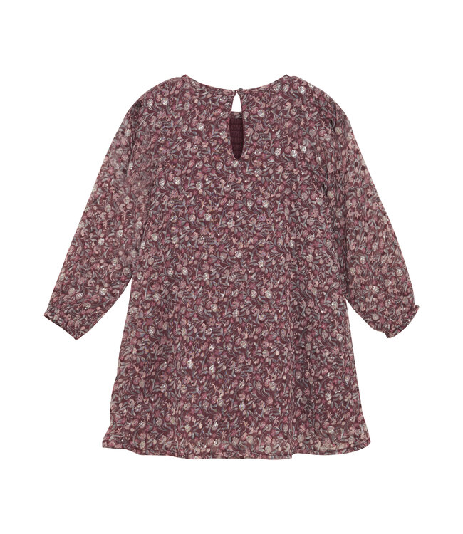 Creamie Vineyard Wine Dobby Dress